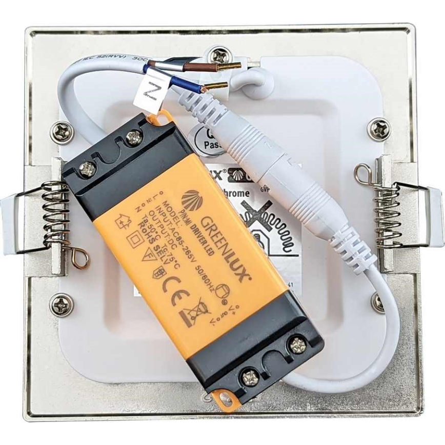 LED Badrumsinfälld armatur VEGA LED/6W/230V 2800K 11,8 cm IP44