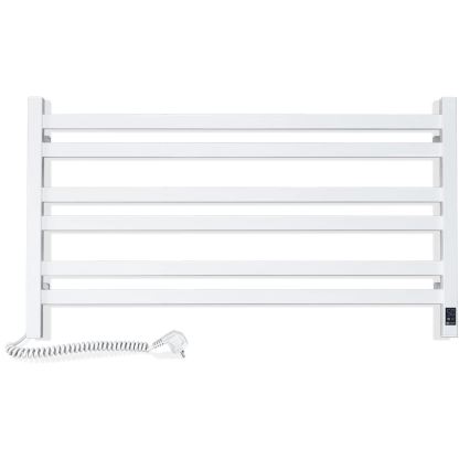 Vertaduro - Elektrisk handdukstork med termostat AVA 181W/230V 50x90 cm IP44, vit, vänster