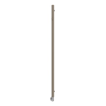 Vertaduro - Badrumsradiator med termostat ERDA 400W 180x5 cm taupe