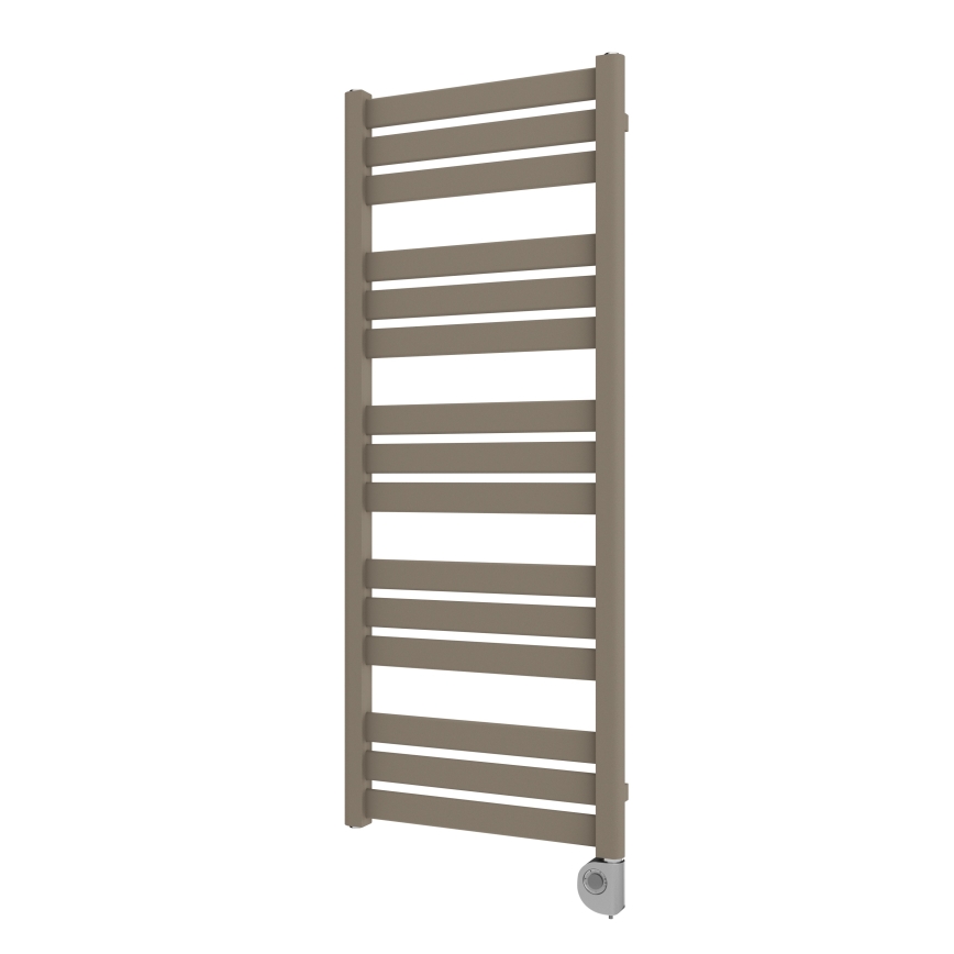 Vertaduro - Badrumsradiator med termostat LUCY 600W 125x50 cm taupe