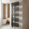 Vertaduro - Badrumsradiator med termostat MICHELLE 600 W 129 x 50 cm antracit