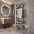Vertaduro - Badrumsradiator med termostat MICHELLE 600W 129x50 cm taupe