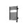 Vertaduro - Badrumsradiator MEG med termostat, 400 W, 78×50 cm, svart