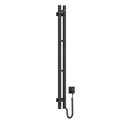 Vertaduro - Elektrisk handdukstork med termostat VEO 70W/230V 120x9 cm IP44 svart höger