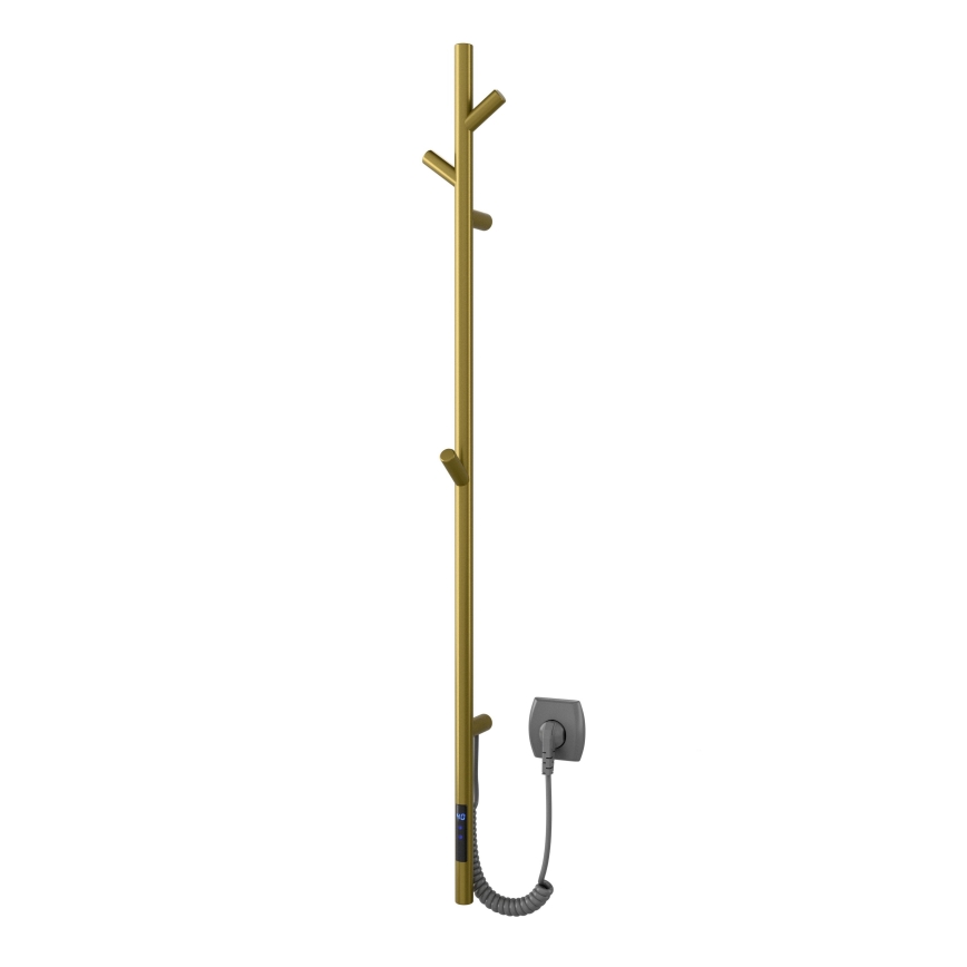 Vertaduro - Elektrisk handdukstork MEDA 37W 118x16 cm guld
