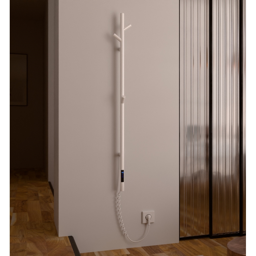 Vertaduro - Elektrisk handdukstork MEDA 37W 118x16 cm vit