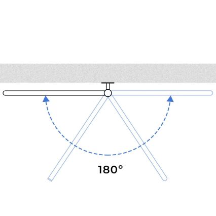 Vertaduro - Elektrisk vridbar handdukstork med termostat ELA 120W/230V 80x49 cm IP44 vit
