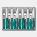Victorinox - Bestickset SWISS CLASSIC, 12 delar, turkos
