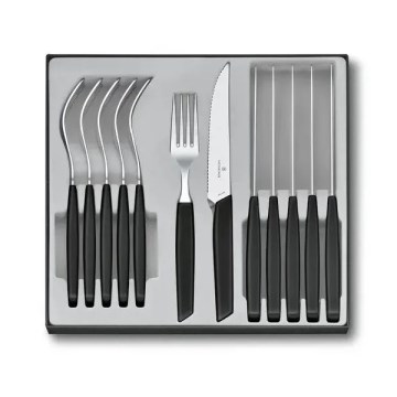 Victorinox - Bestickset SWISS MODERN 12 delar svart