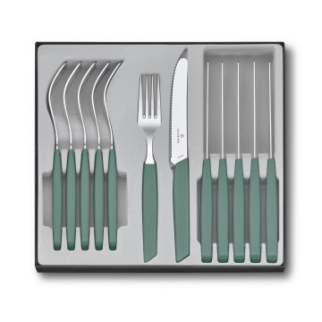 Victorinox - Bestickset SWISS MODERN 12 delar turkos