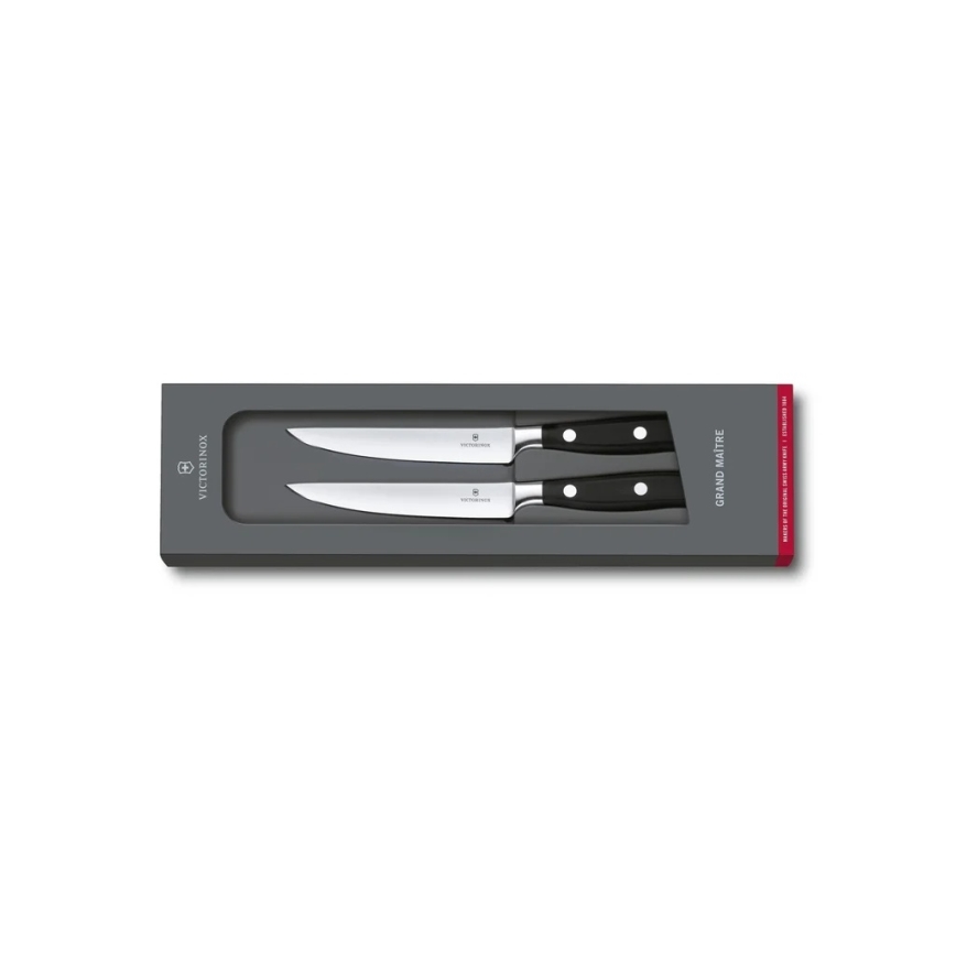 Victorinox - GRAND MAITRE stekknivset 12 cm, 2 st, svart