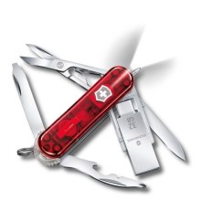 Victorinox - Multifunktionell fickkniv med flash-enhet 6 cm / 11 funktioner röd