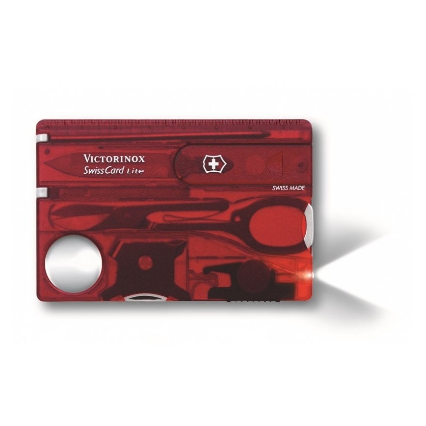 Victorinox - Multifunktionell uppsättning 13 funktioner röd