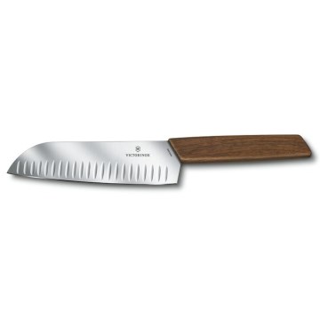 Victorinox - Santokukniv SWISS MODERN 17 cm valnöt