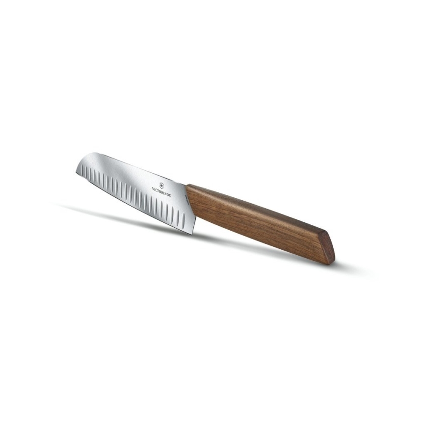 Victorinox - Santokukniv SWISS MODERN 17 cm valnöt