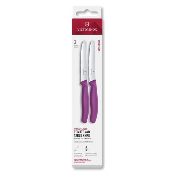 Victorinox - Set med 2 grönsaksknivar SWISS CLASSIC 11 cm, lila