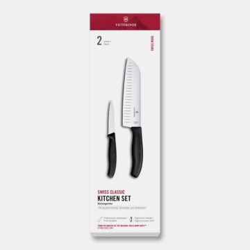 Victorinox - Set med 2 köksknivar SWISS CLASSIC, svart