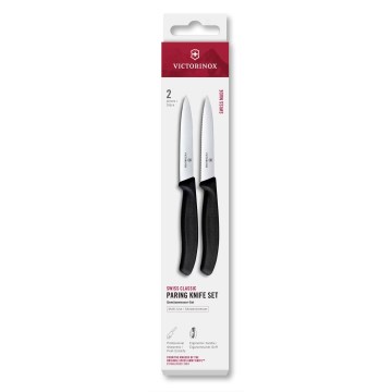 Victorinox - Set med grönsaksknivar SWISS CLASSIC 10 cm, 2 st, svart