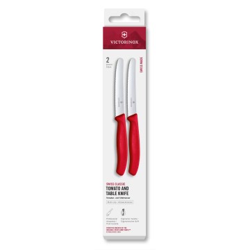 Victorinox - Set med grönsaksknivar SWISS CLASSIC 11 cm, 2-pack, röd
