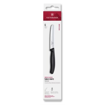 Victorinox - Set med grönsaksknivar SWISS CLASSIC, 11 cm, 6 st, svart
