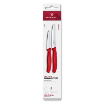 Victorinox - Set med grönsaksknivar SWISS CLASSIC, 2 delar, röd