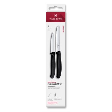 Victorinox - Set med grönsaksknivar SWISS CLASSIC, 2 delar, svart