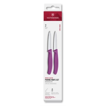 Victorinox - Set med grönsaksknivar SWISS CLASSIC 8 cm, 2-pack, lila