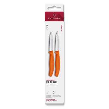Victorinox - Set med grönsaksknivar SWISS CLASSIC 8 cm, 2 st, orange