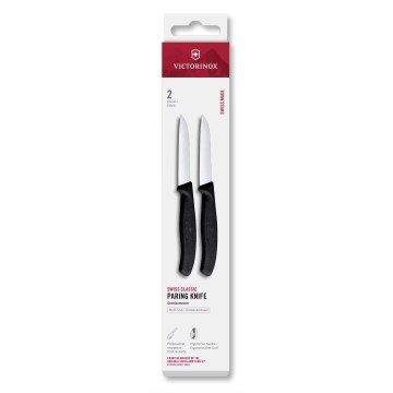 Victorinox - Set med grönsaksknivar SWISS CLASSIC, 8 cm, 2 st, svart