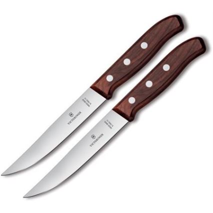 Victorinox - Set med stekknivar WOOD 14 cm 2 st lönn