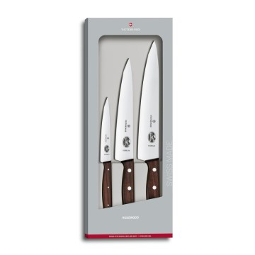 Victorinox - WOOD 3-delars köksknivset i lönn