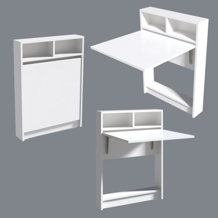 Vikbart bord BRACKED 96x70 cm vit