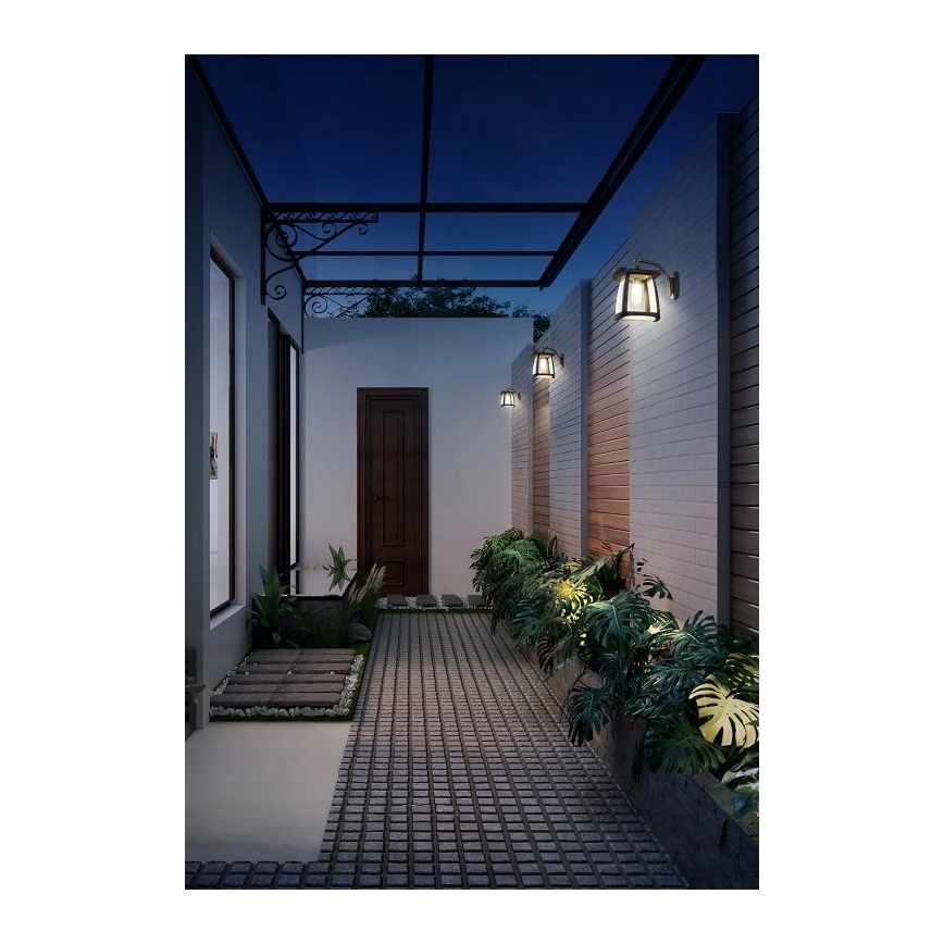 Viking - dimbar LED-solcellsvägglampa LED/2W/3,7V IP54 4000K 2000 mAh