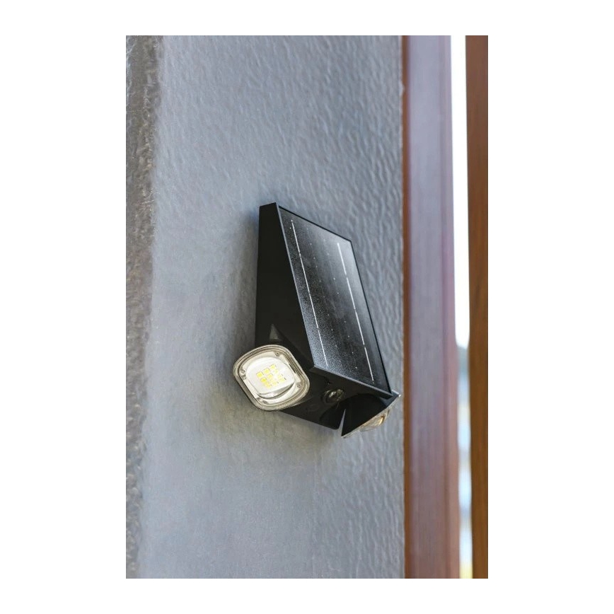 Viking - solcellsdriven dimmbar LED-vägglampa med flexibel arm och sensor LED/1,3W/3,7V IP44 4000K 2000 mAh