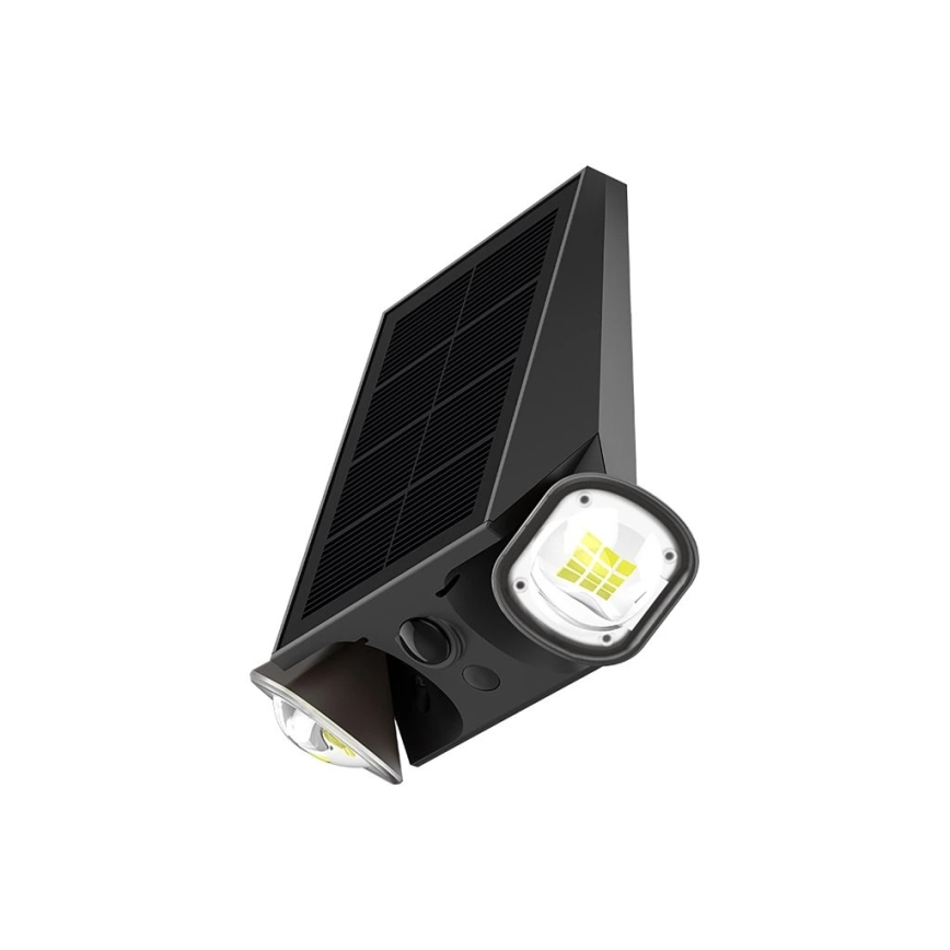 Viking - solcellsdriven dimmbar LED-vägglampa med flexibel arm och sensor LED/1,3W/3,7V IP44 4000K 2000 mAh