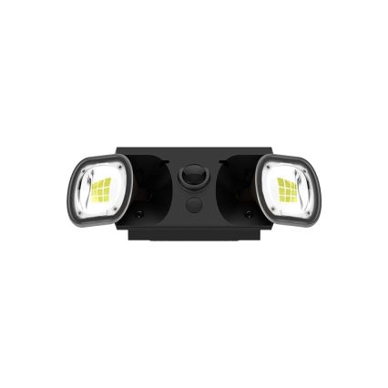 Viking - solcellsdriven dimmbar LED-vägglampa med flexibel arm och sensor LED/1,3W/3,7V IP44 4000K 2000 mAh