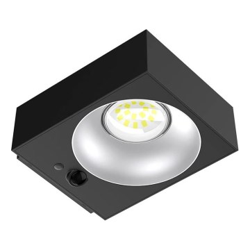 Viking - Dimbar LED-solcellsvägglampa med sensor LED/2W/3,7V IP65 4000K 2000 mAh