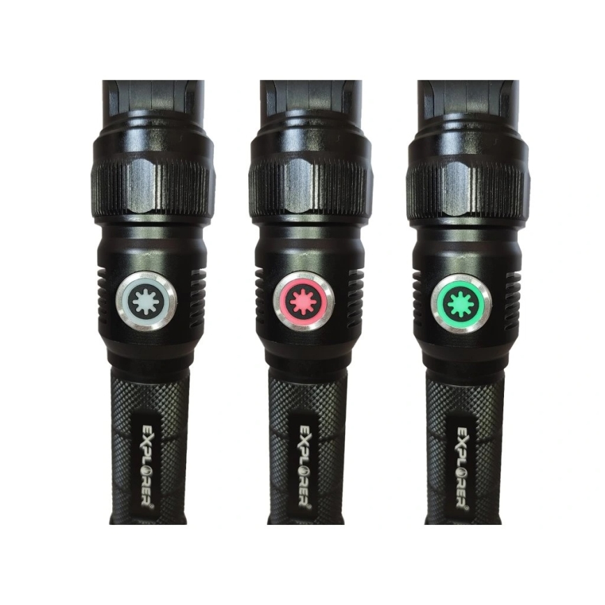 Viking - Dimbar uppladdningsbar LED-ficklampa LED/5V IPX4 1200 lm 5000 mAh