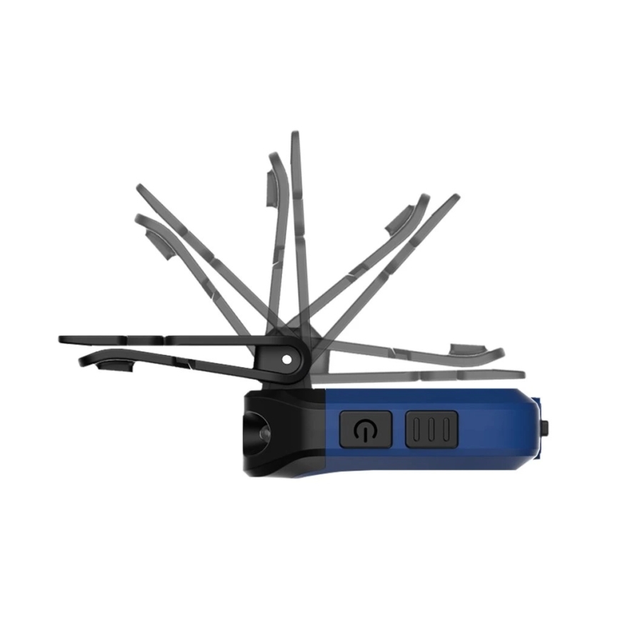 Viking - LED-dimmbar uppladdningsbar ficklampa med sensor och rött ljus LED/5V IPX4 200 lm 500 mAh