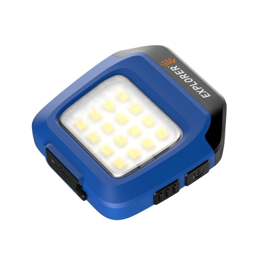 Viking - LED-dimmbar uppladdningsbar ficklampa med sensor och rött ljus LED/5V IPX4 200 lm 500 mAh