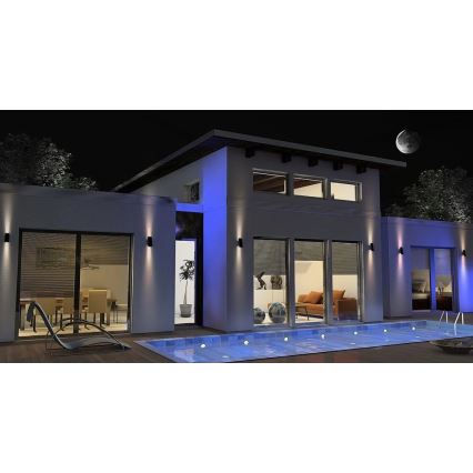 Viking - LED dimbar solcellsdriven vägglampa LED/1,5W/3,7V IP65 4000K 2000 mAh