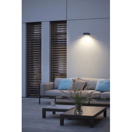 Viking - Dimbar LED-solcellsvägglampa med sensor LED/2W/3,7V IP65 4000K 2000 mAh