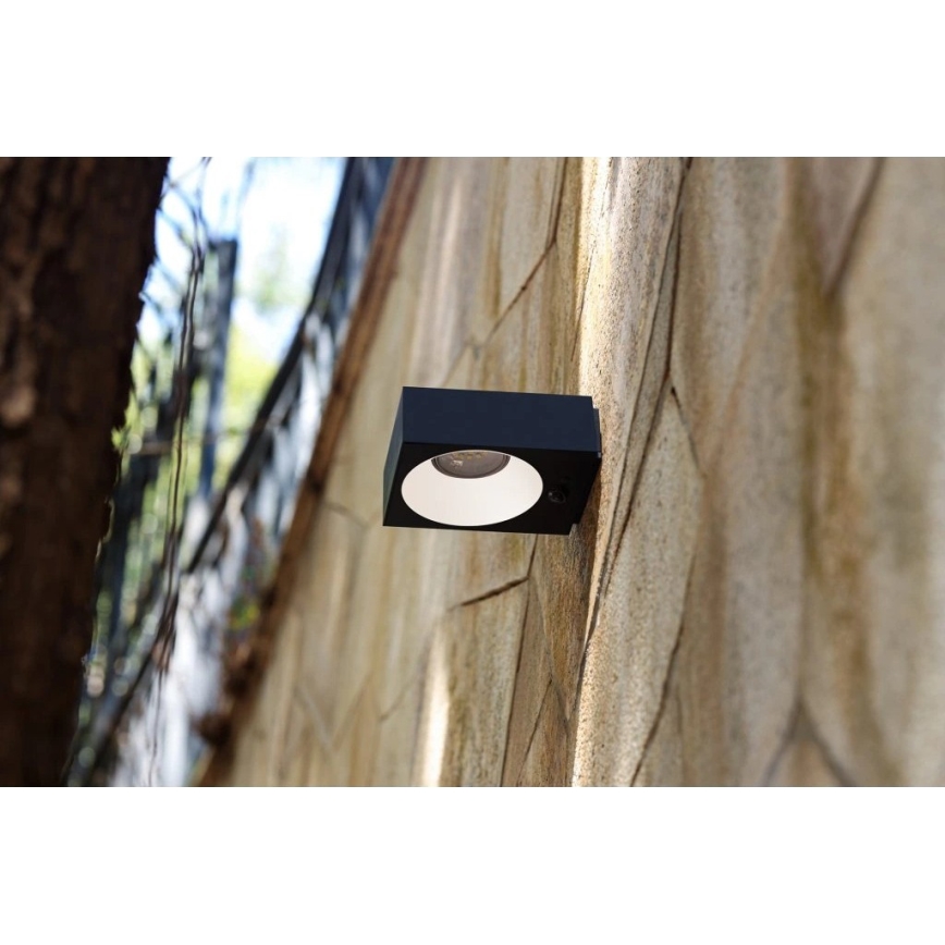 Viking - Dimbar LED-solcellsvägglampa med sensor LED/2W/3,7V IP65 4000K 2000 mAh