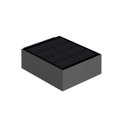 Viking - Dimbar LED-solcellsvägglampa med sensor LED/2W/3,7V IP65 4000K 2000 mAh