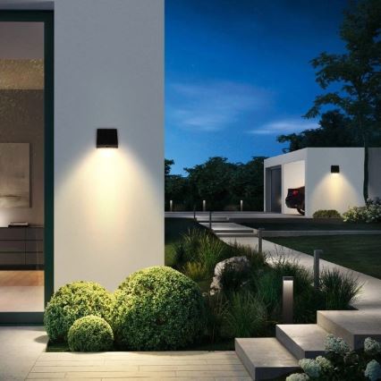 Viking - dimbar solcellsdriven vägglampa med sensor LED/2W/3,7V IP54 4000K 2000 mAh