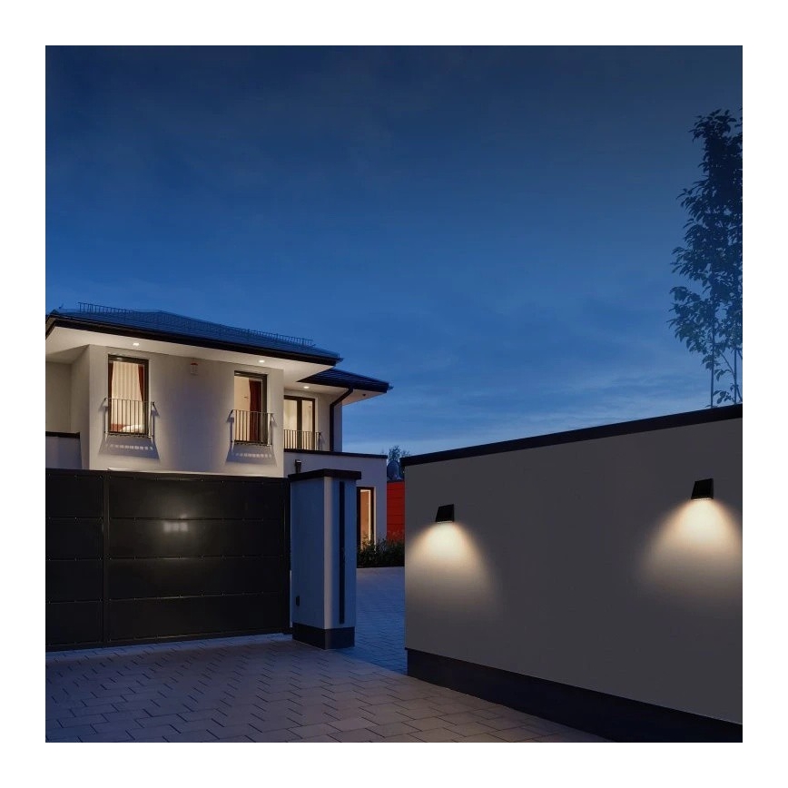 Viking - dimbar solcellsdriven vägglampa med sensor LED/2W/3,7V IP54 4000K 2000 mAh