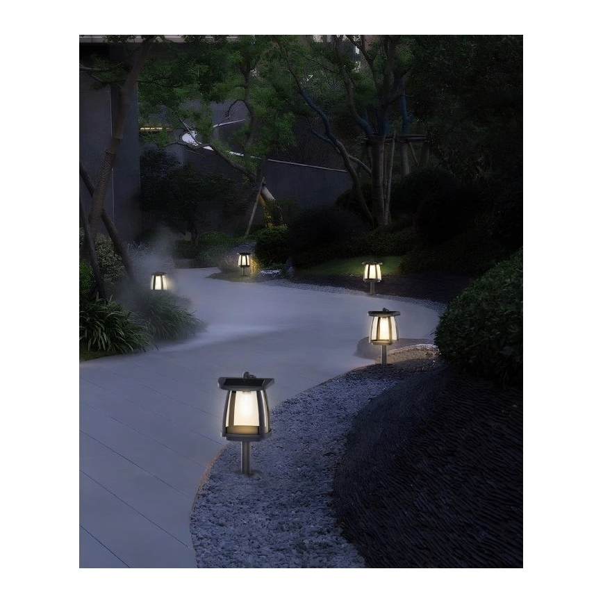 Viking - LED-solarlampa med sensor LED/2W/3,7V IP54 4000K 2000 mAh