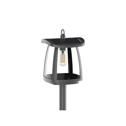 Viking - LED-solarlampa med sensor LED/2W/3,7V IP54 4000K 2000 mAh