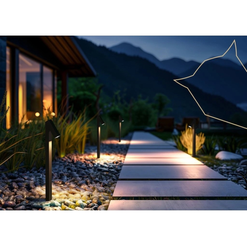 Viking - LED-solcellslampa LED/1,4W/3,7V IP65 3000K