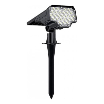 Viking - LED solcellslampa LED/1W/3,7V IP65 6000K 2200 mAh